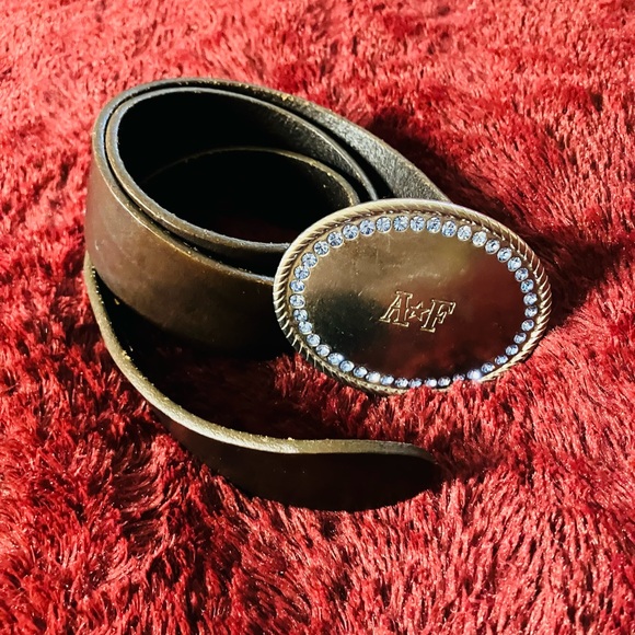 Vintage Abercrombie Fitch Brown Leather Belt Size S - Picture 6 of 6